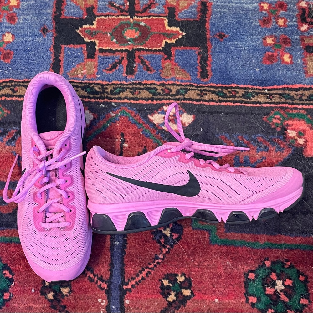 Nike Pink and Black Max Air Running Shoes Sz 8.5